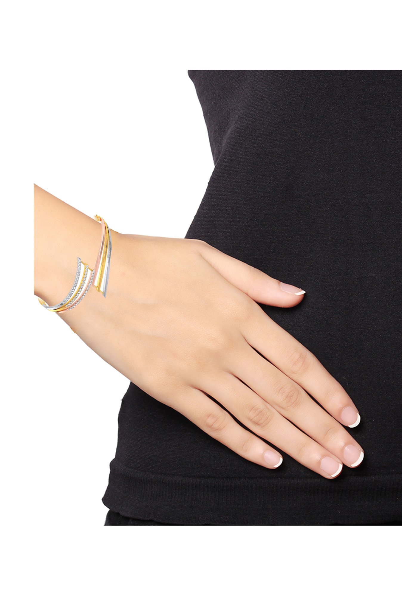 Mia by Tanishq Cupid Charm 14k Gold & Diamond Bracelet for Women