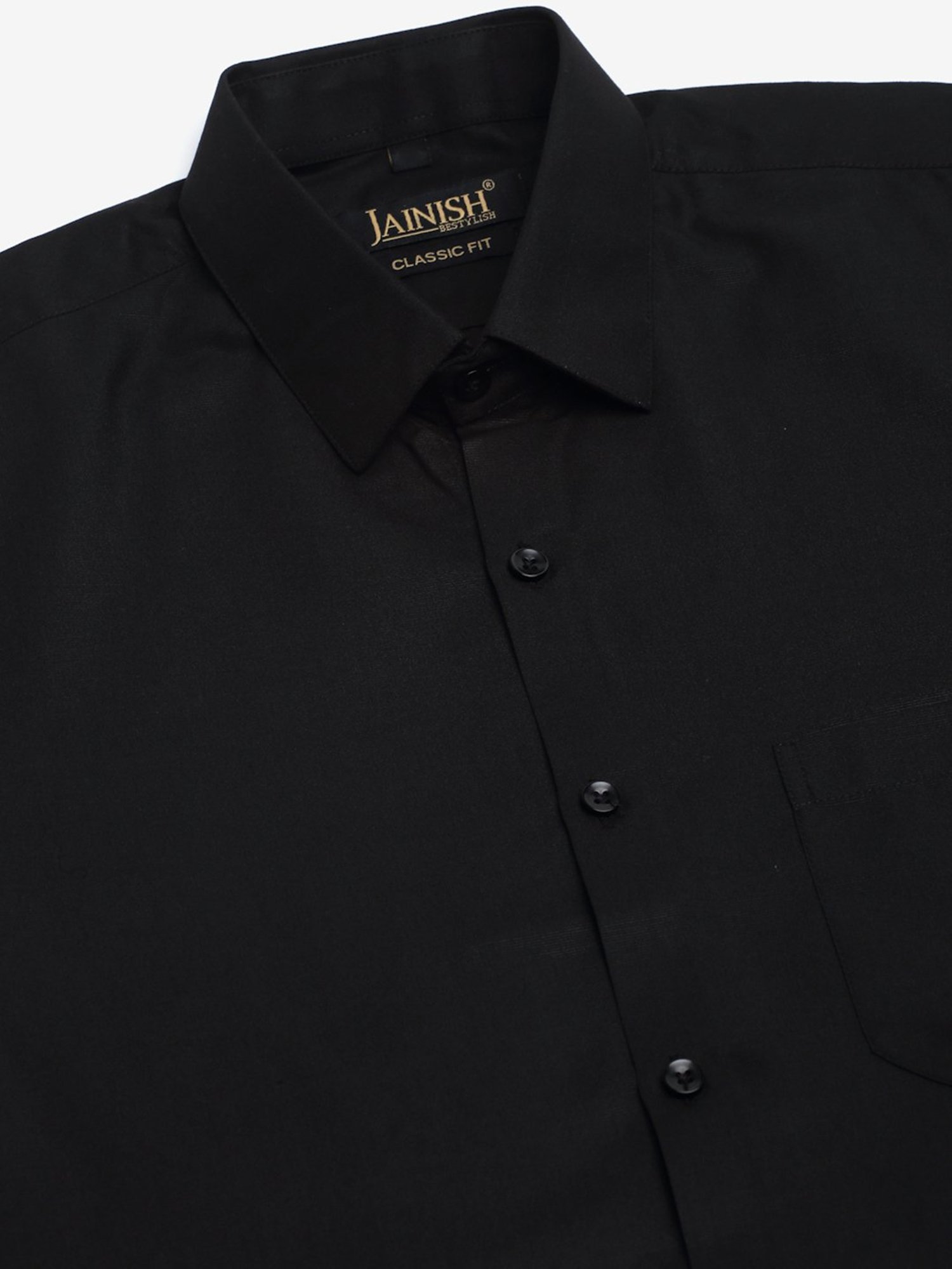 Jainish Black Regular Fit Shirt