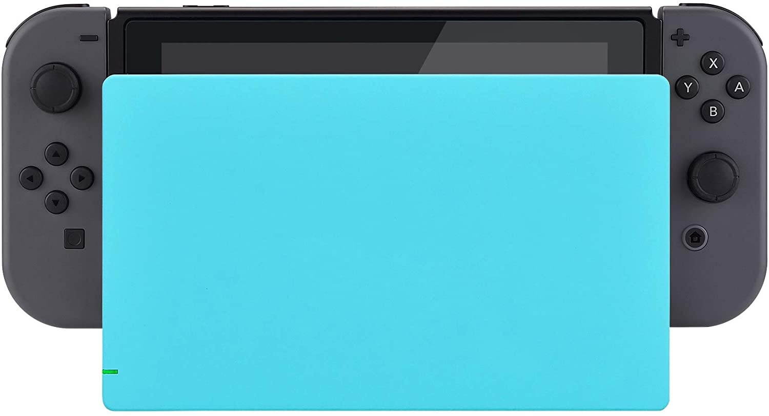 eXtremeRate Heaven Blue Custom Faceplate for Nintendo Switch Charging Dock, Soft Touch Grip DIY Replacement Housing Shell for Nintendo Switch Dock - Dock NOT Included