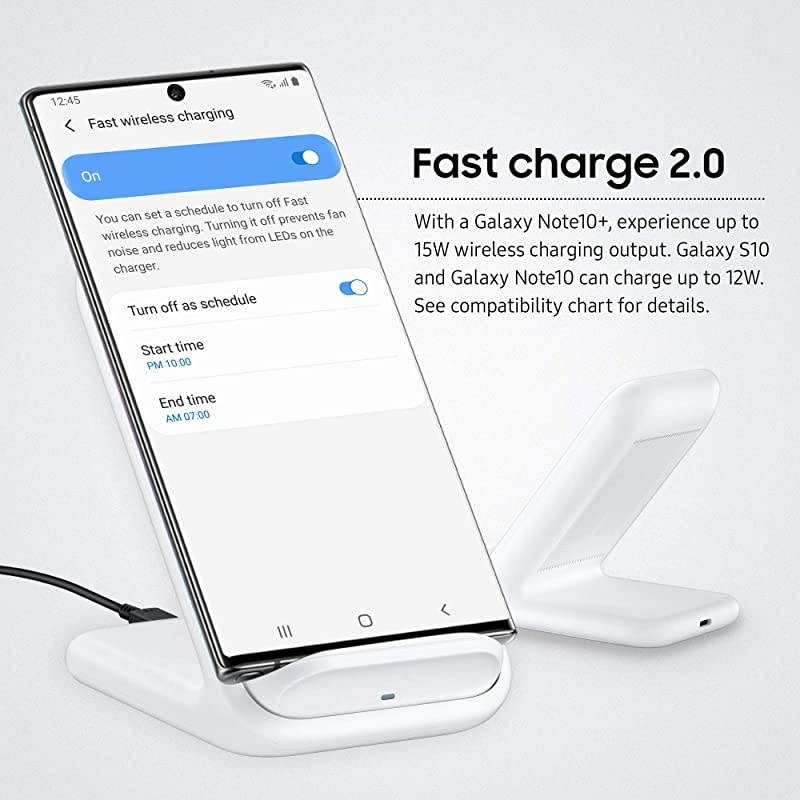 15W Fast Charge 20 Wireless Charger Stand White US Version with Warranty