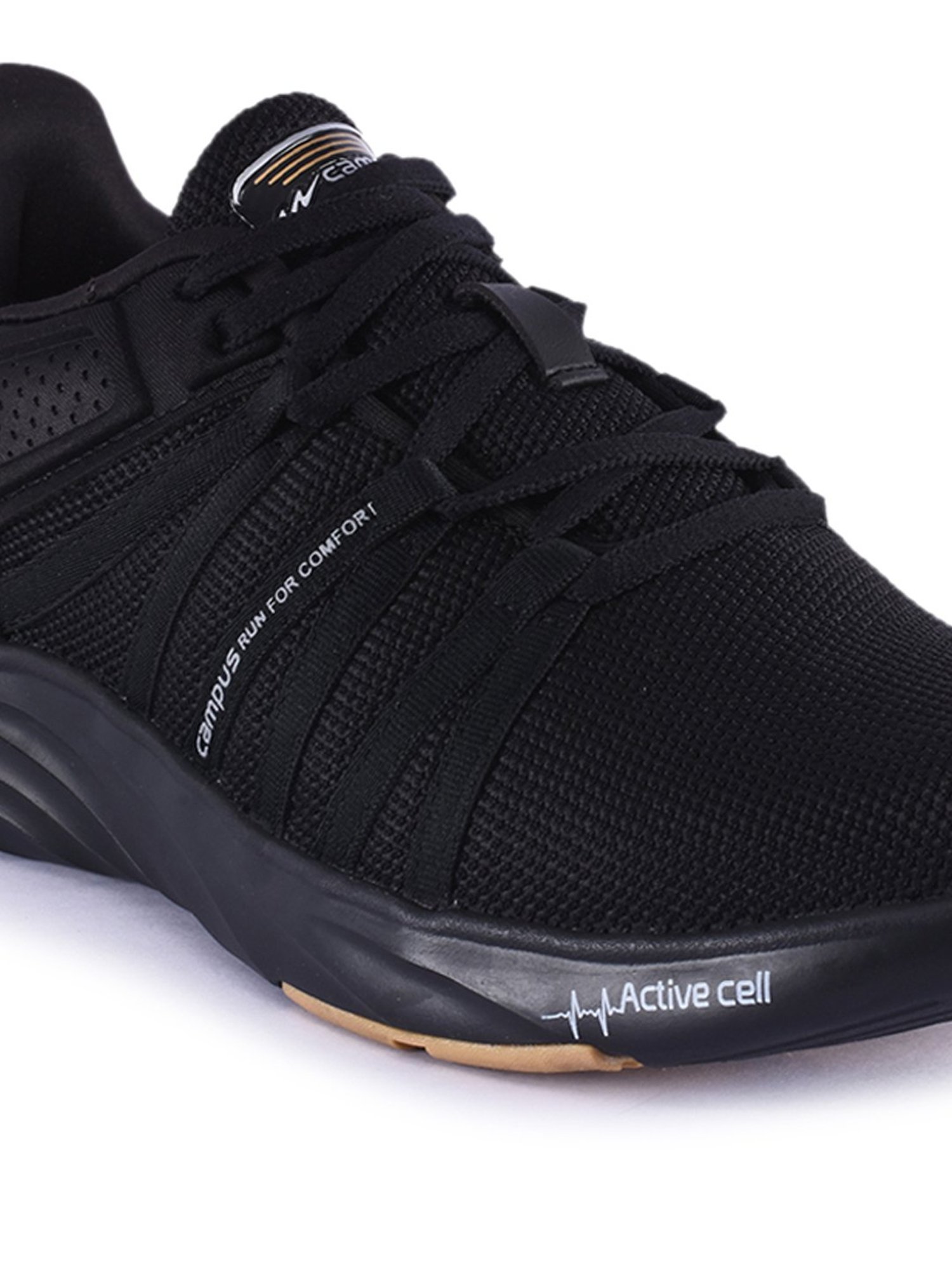 Campus Men's Wynk Black Running Shoes