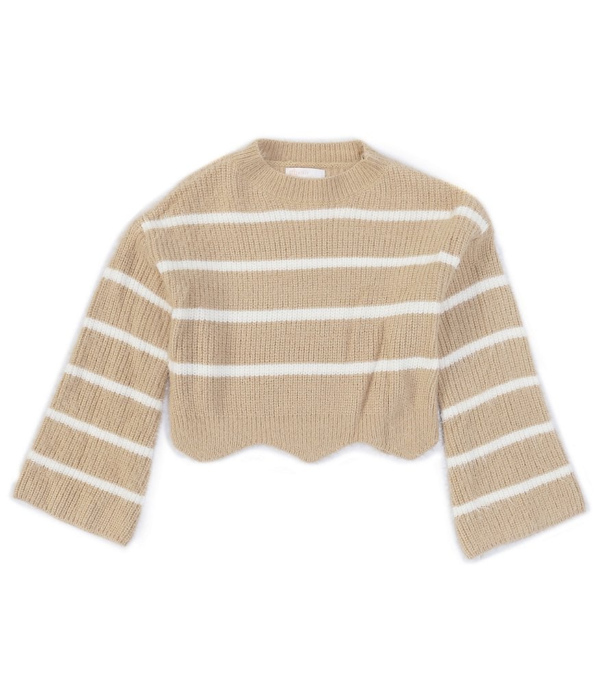 GB Girls Big Girls 7-16 Eyelash Striped Sweater