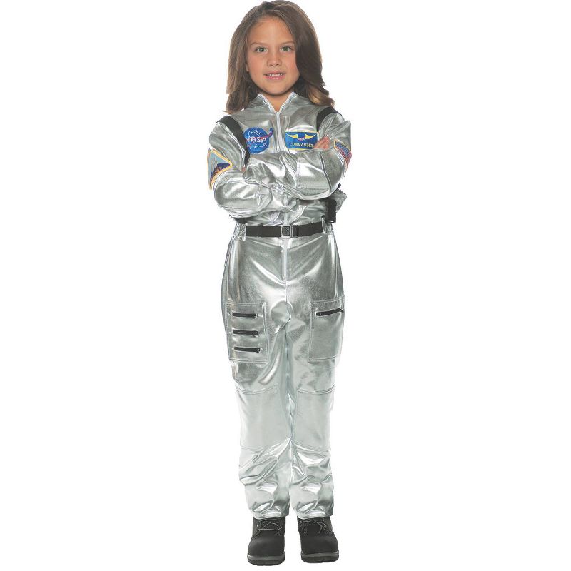 Kids' Astronaut Silver Halloween Costume 6-8