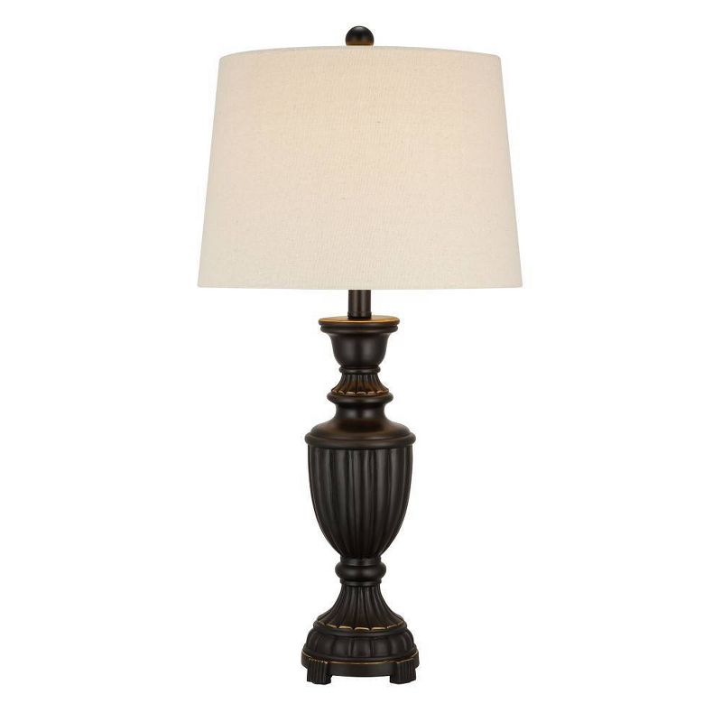 28" Faux Wood Table Lamp (Includes LED Light Bulb) - Cresswell Lighting