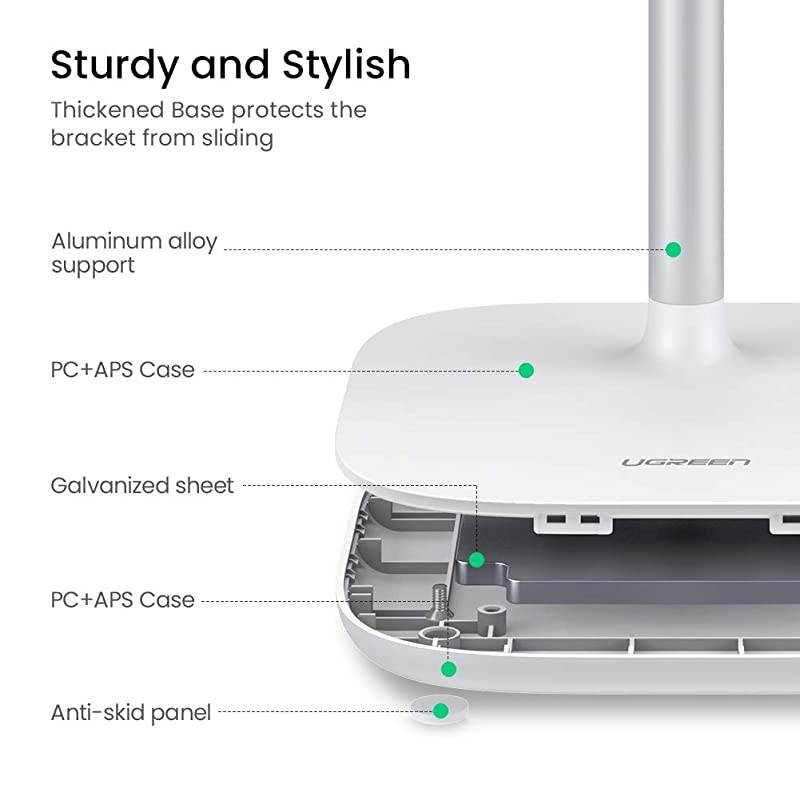 Tablet Stand Holder Height Adjustable Compatible for iPad Holder Desk Mount Dock Compatible for 2018 iPad Pro 12.9 iPad Air 10.5 Mini 4 3 2 Samsung Galaxy Tab A 10.1 Nintendo Switch