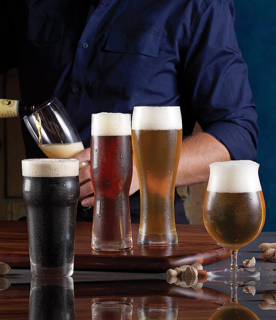 Lenox Tuscany Classics 4-Piece Crystal Wheat Beer Glass Set