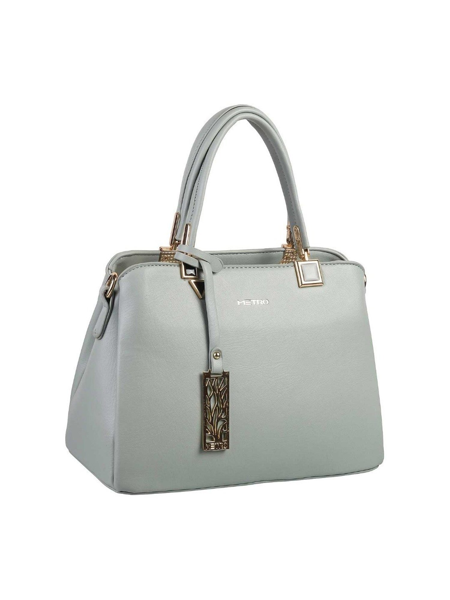 Metro Green Medium Satchel Handbag