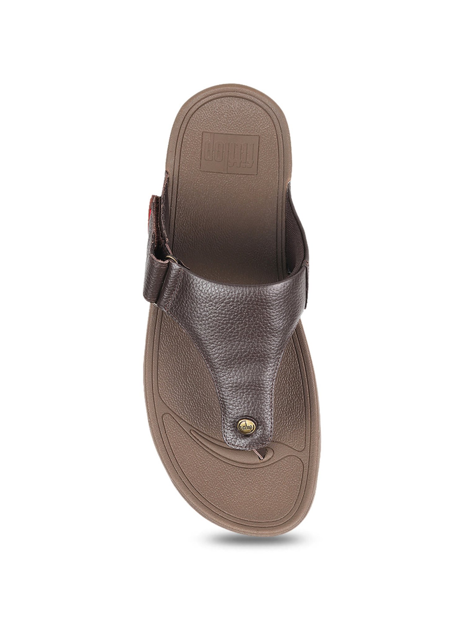FitFlop Men's Brown Thong Sandals