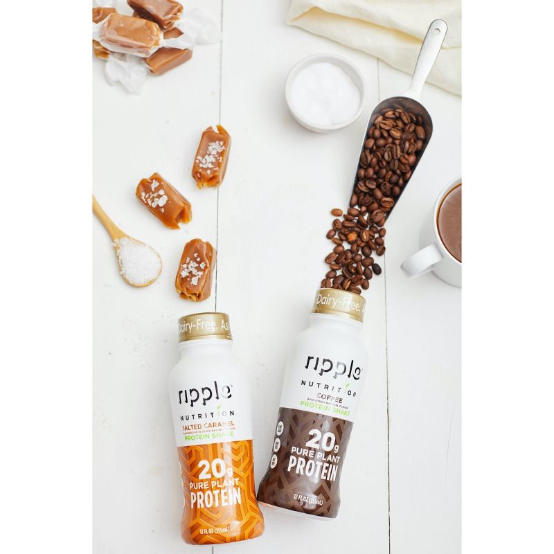 Ripple Vegan Protein Shakes - Coffee - 12 fl oz/4pk