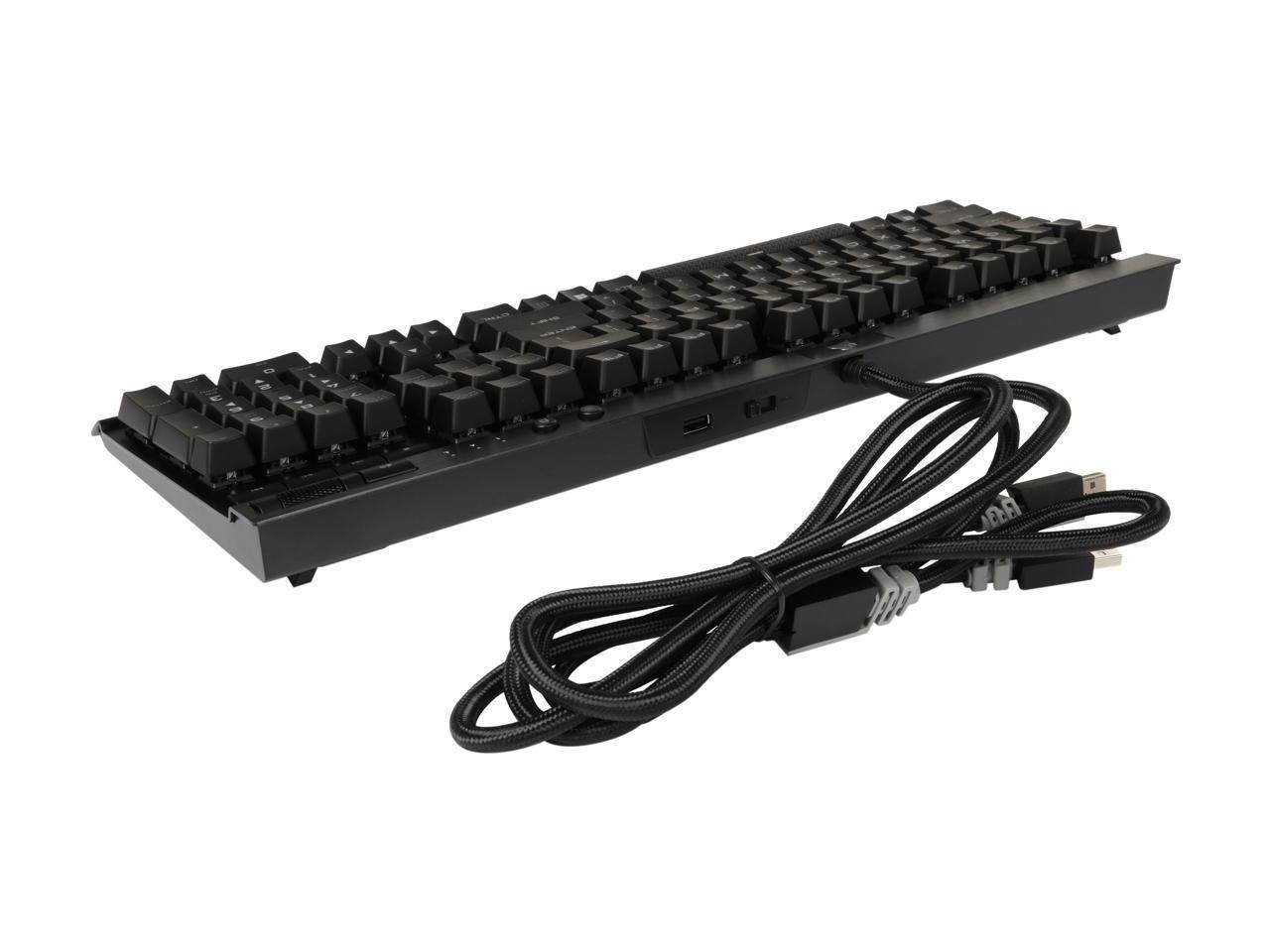 Corsair Gaming K70 LUX Mechanical Keyboard Backlit Red LED Cherry MX Blue (CH-9101021-NA)