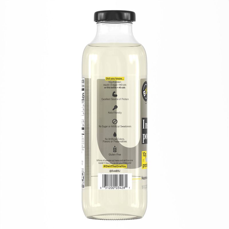 B1U Peach Kiwi Functional Protein Water - 16oz
