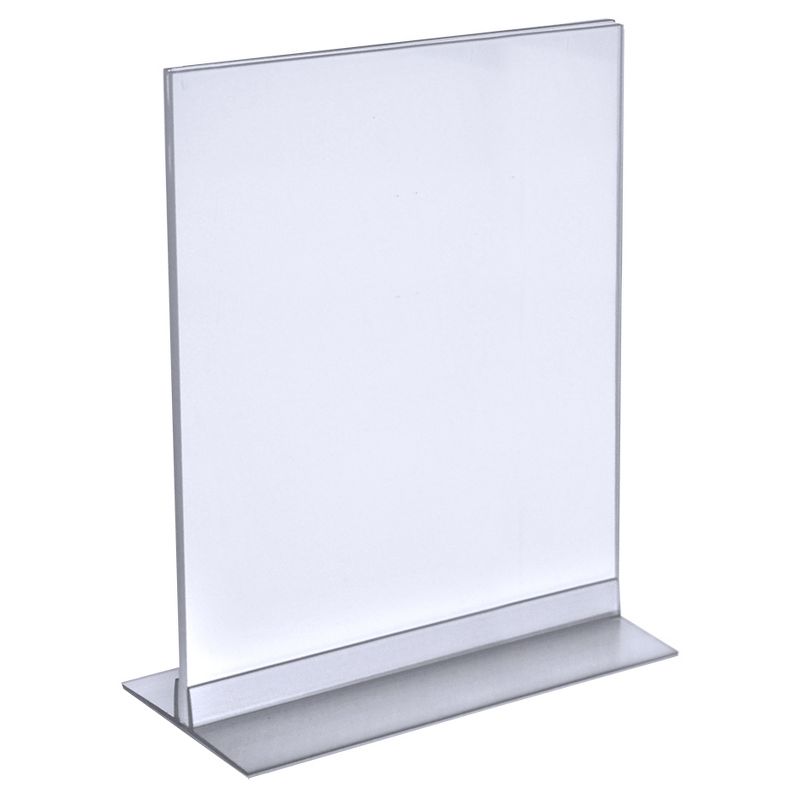 Azar 9" x 12" Acrylic Sign Holder with T-Strip Holder 10ct