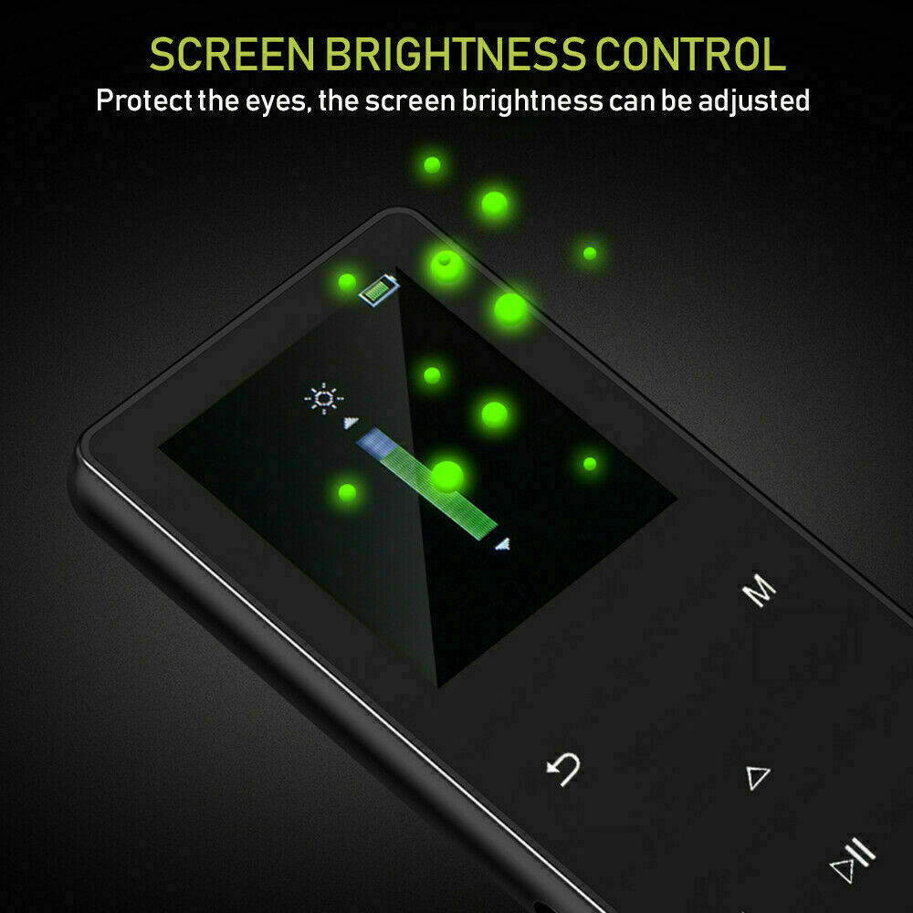 Portable Bluetooth MP3 Music Player with FM Hi-Fi Lossless Support up to 128GB