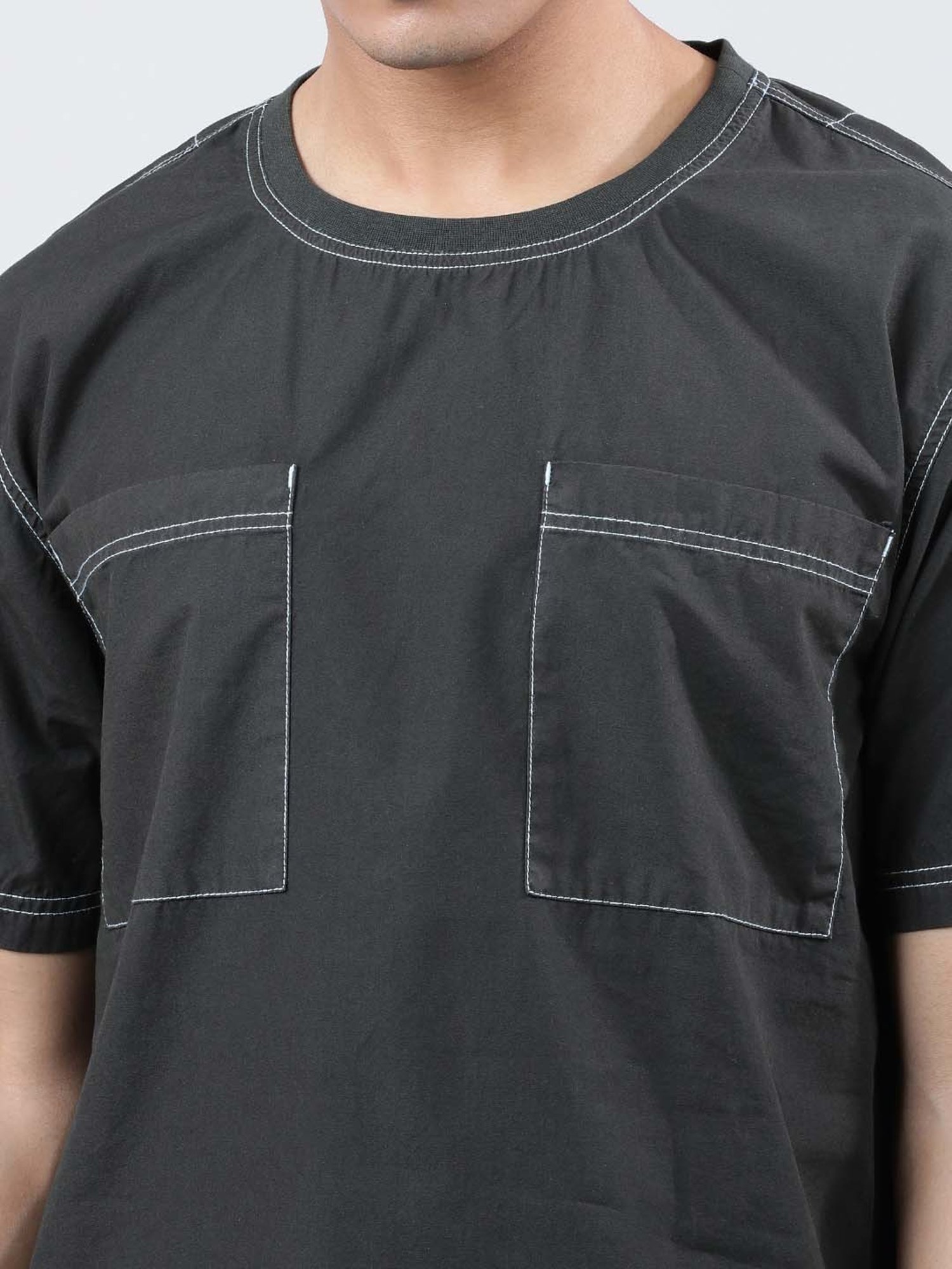 Bene Kleed Alpine Green Relaxed Fit Cotton Crew T-Shirt