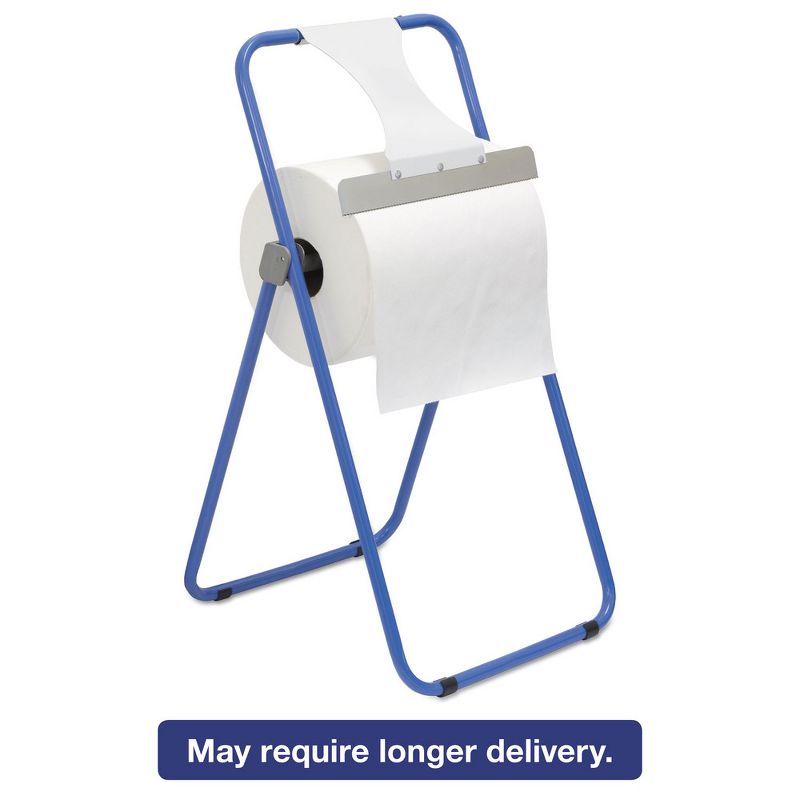 Boardwalk BWK680590 Steel 61-3/8 in. x 20 in. x 33 in. Floor Stand Jumbo Roll Dispenser - Blue