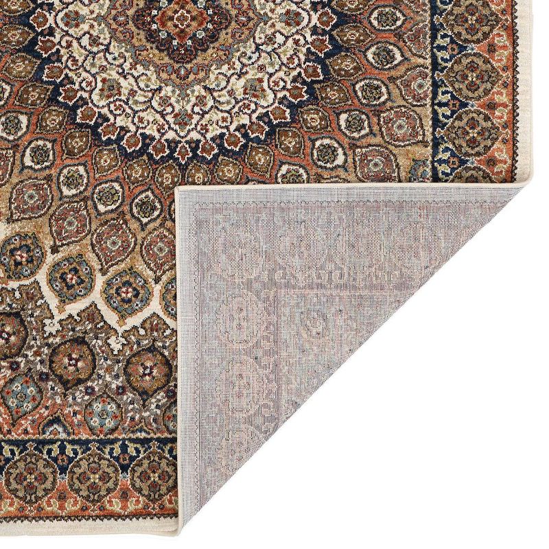 9'6"x12'11" Floral Woven Area Rug New Oat - Karastan