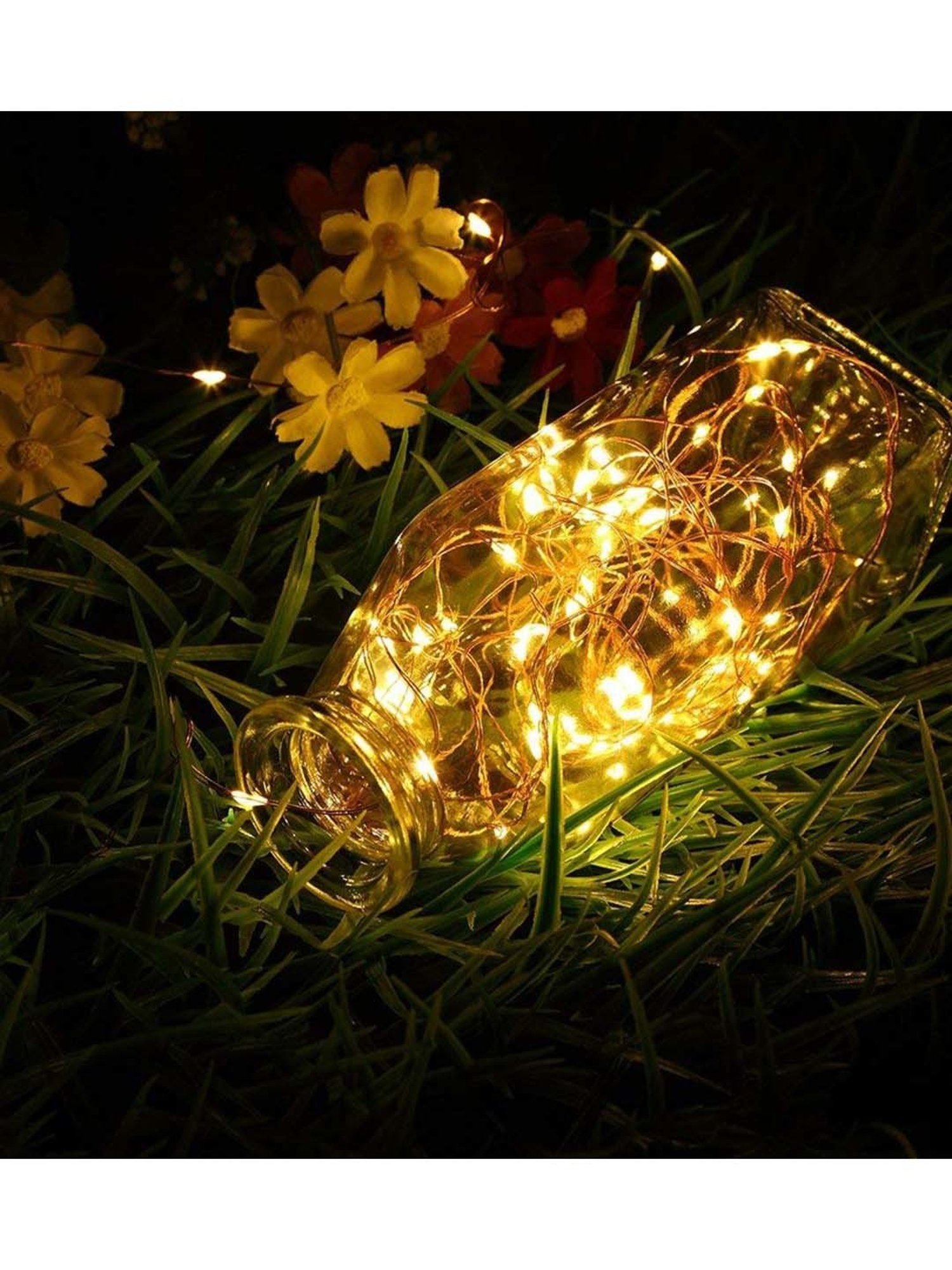 Homesake Yellow Copper 50-Led Fairy String Lights - Set of 2