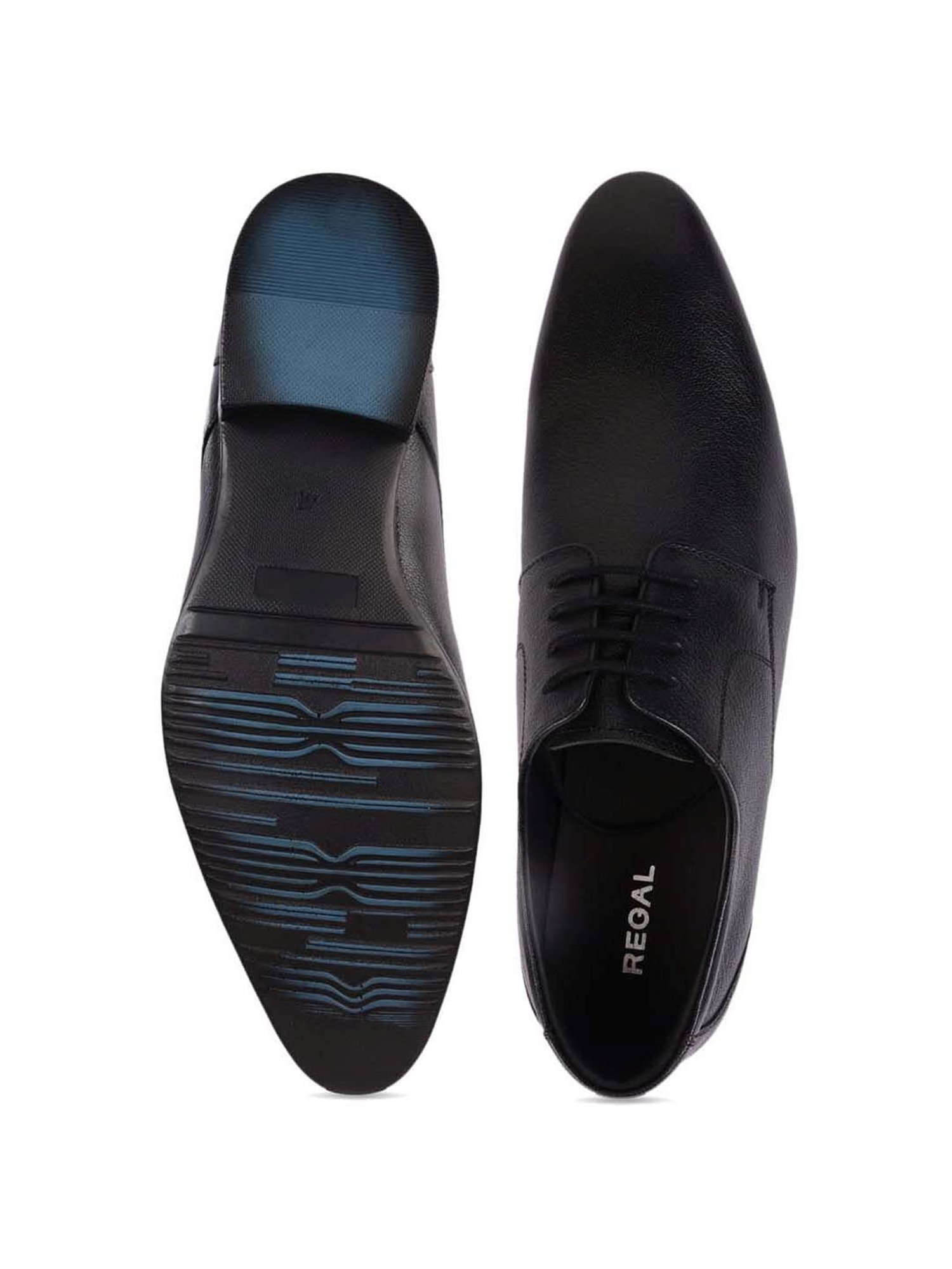 Regal Men's Black Derby Shoes
