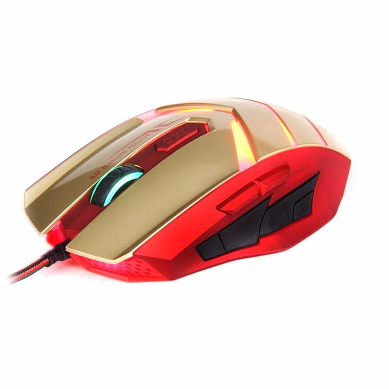Funtech T-M50 USB Wired Gaming Mouse Professional Mice With Colorful LED For Dota LOL Photoelectric PC Desktop Notebook Mouse