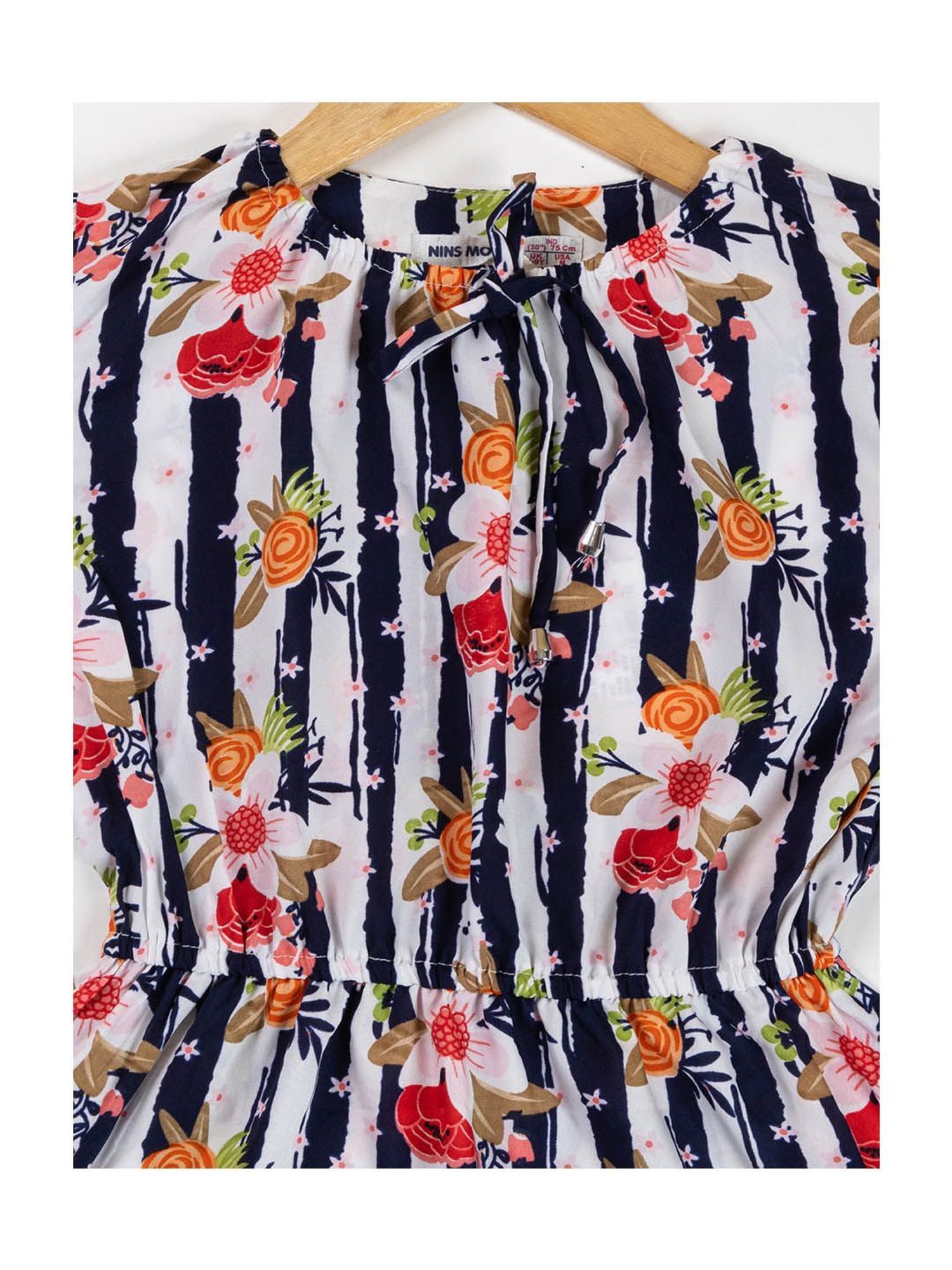 NINS MODA Kids Multicolor Floral Print Top