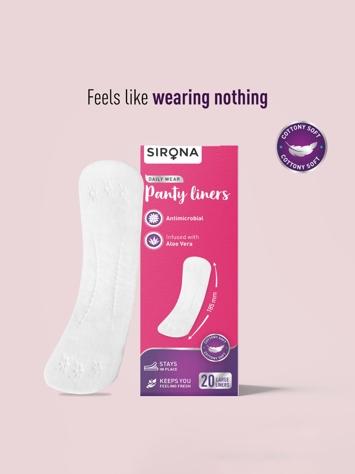 Sirona Daily Wear Panty Liners Large - Set of 2