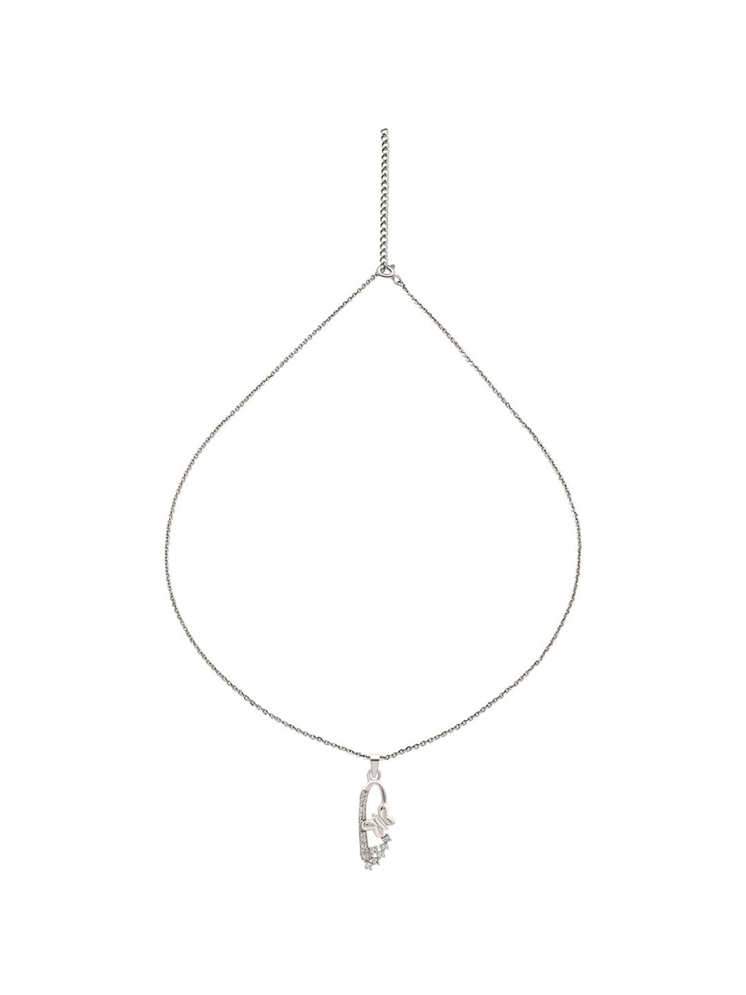 Silberry 92.5 Sterling Silver Serene Pendant with Chain
