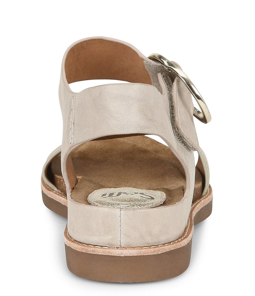 Sofft Bali Metallic Leather Wedge Sandals