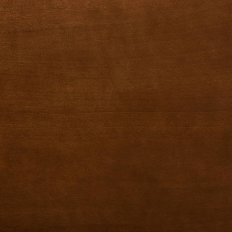 7pc Lanier Fabric Upholstered and Wood Dining Set Gray/Walnut Brown - Baxton Studio