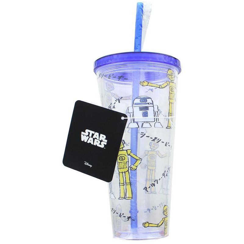 Seven20 Star Wars Kanji Droids R2D2/C3PO Plastic Tumbler