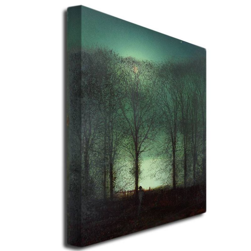 26" x 32" Figure in the Moonlight by John Atkinson Grimshaw - Trademark Fine Art