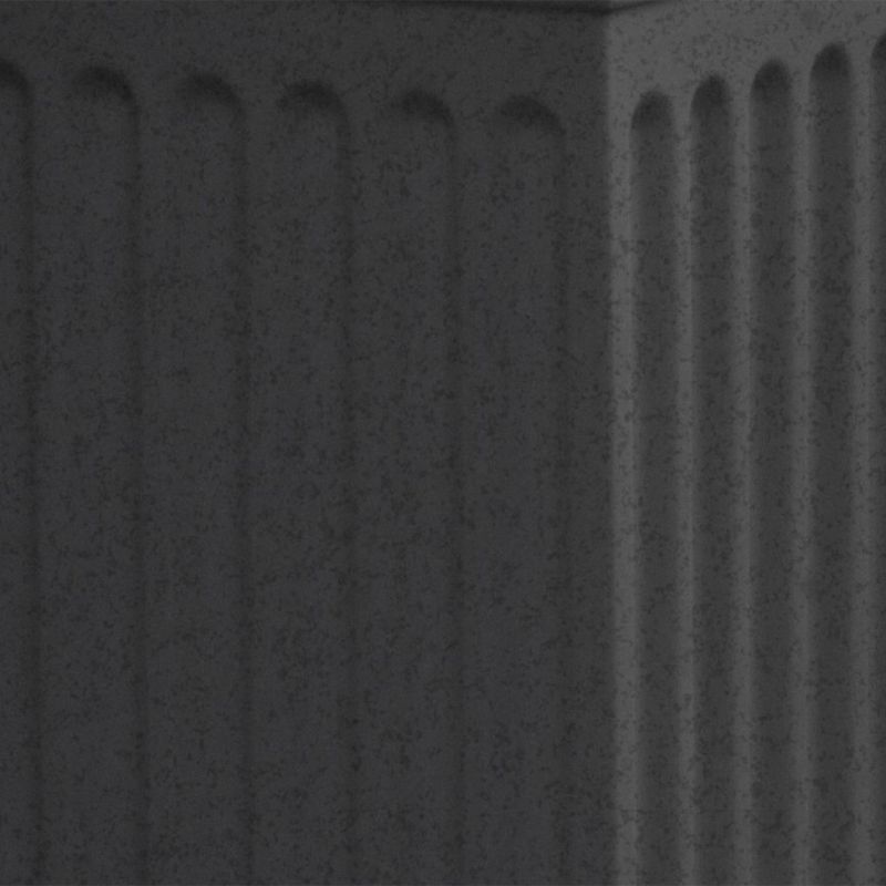 Good Ideas Savannah Outdoor Column 30 Gallon Polyethylene Storage and Waste Bin, Dark Granite