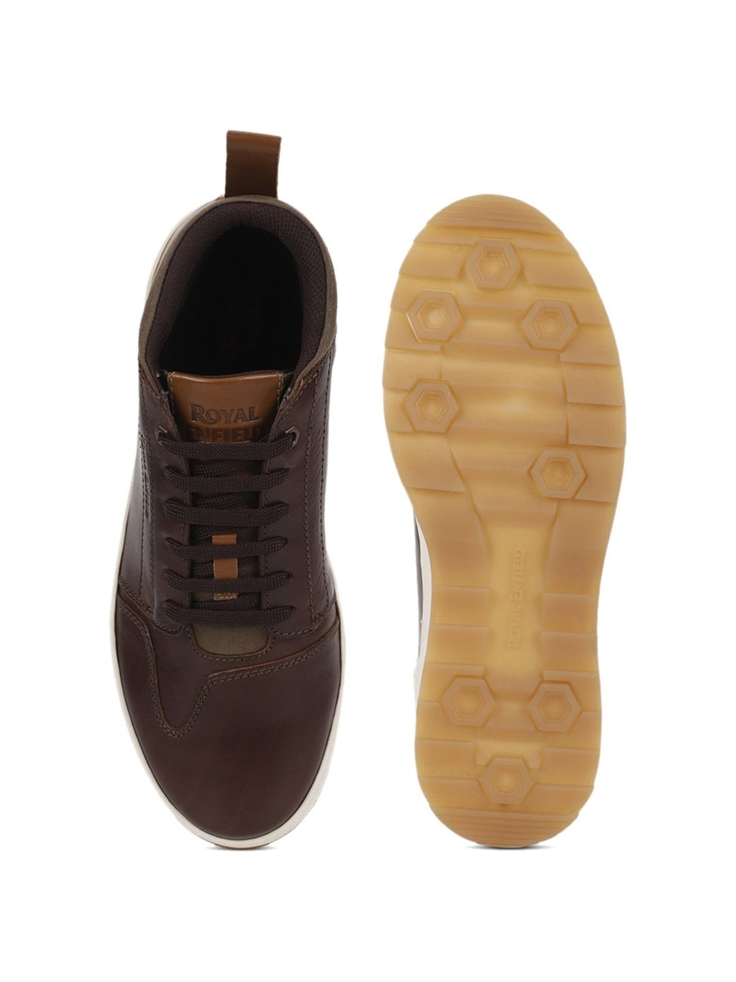 Royal Enfield Men's HANKER Brown Casual Sneakers