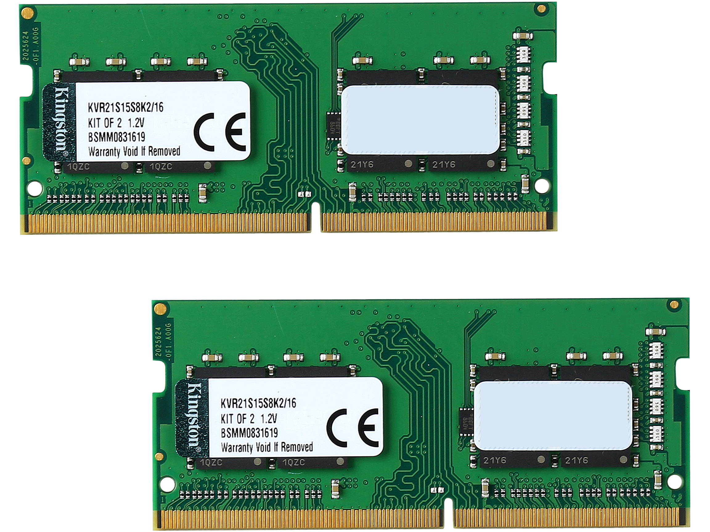 Kingston ValueRAM 16GB (2 x 8G) DDR4 2133 Laptop Memory SODIMM (260-Pin) RAM KVR21S15S8K2/16