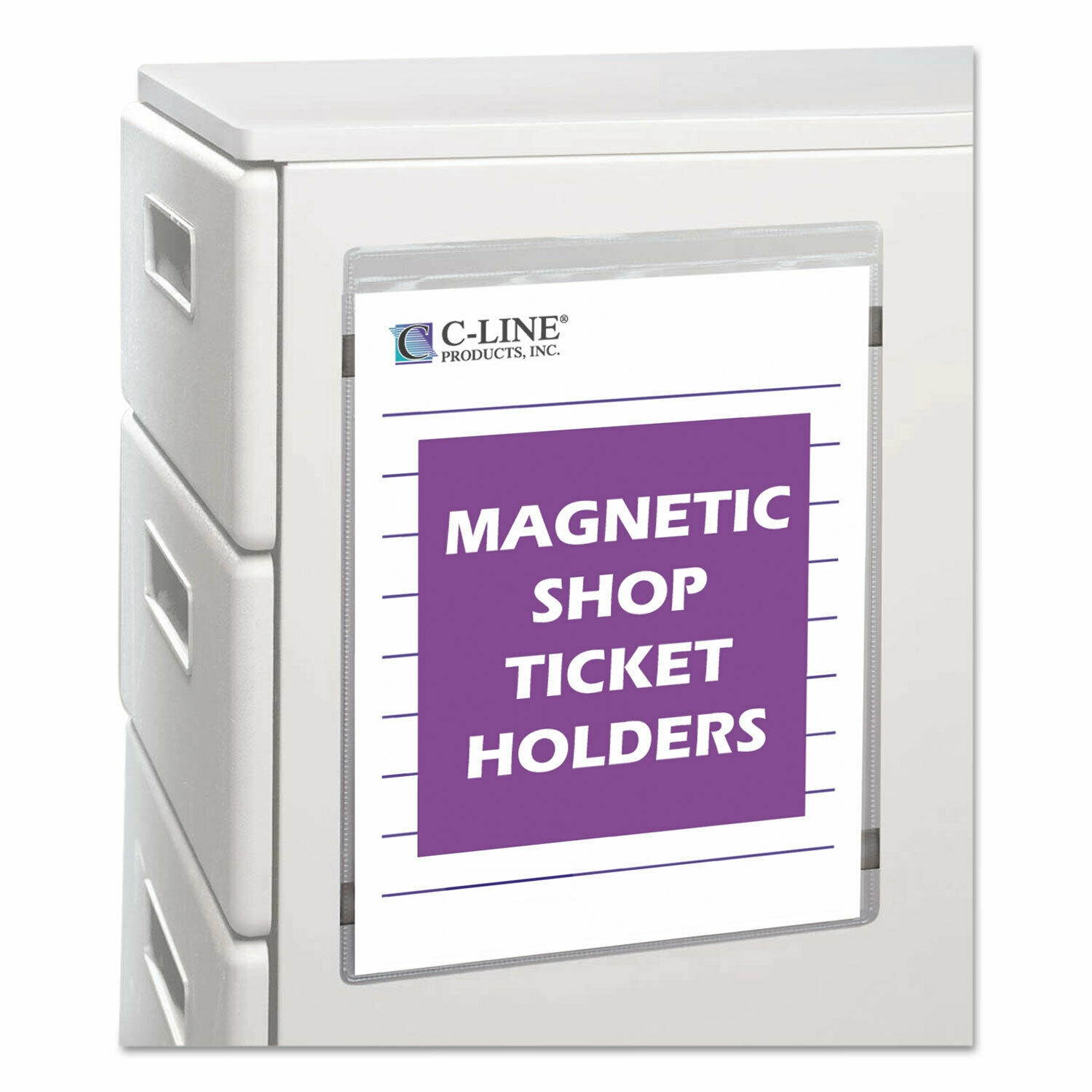 C-Line Magnetic Shop Ticket Holder Super Heavy 15" 8 1/2 x 11 15/BX 83911