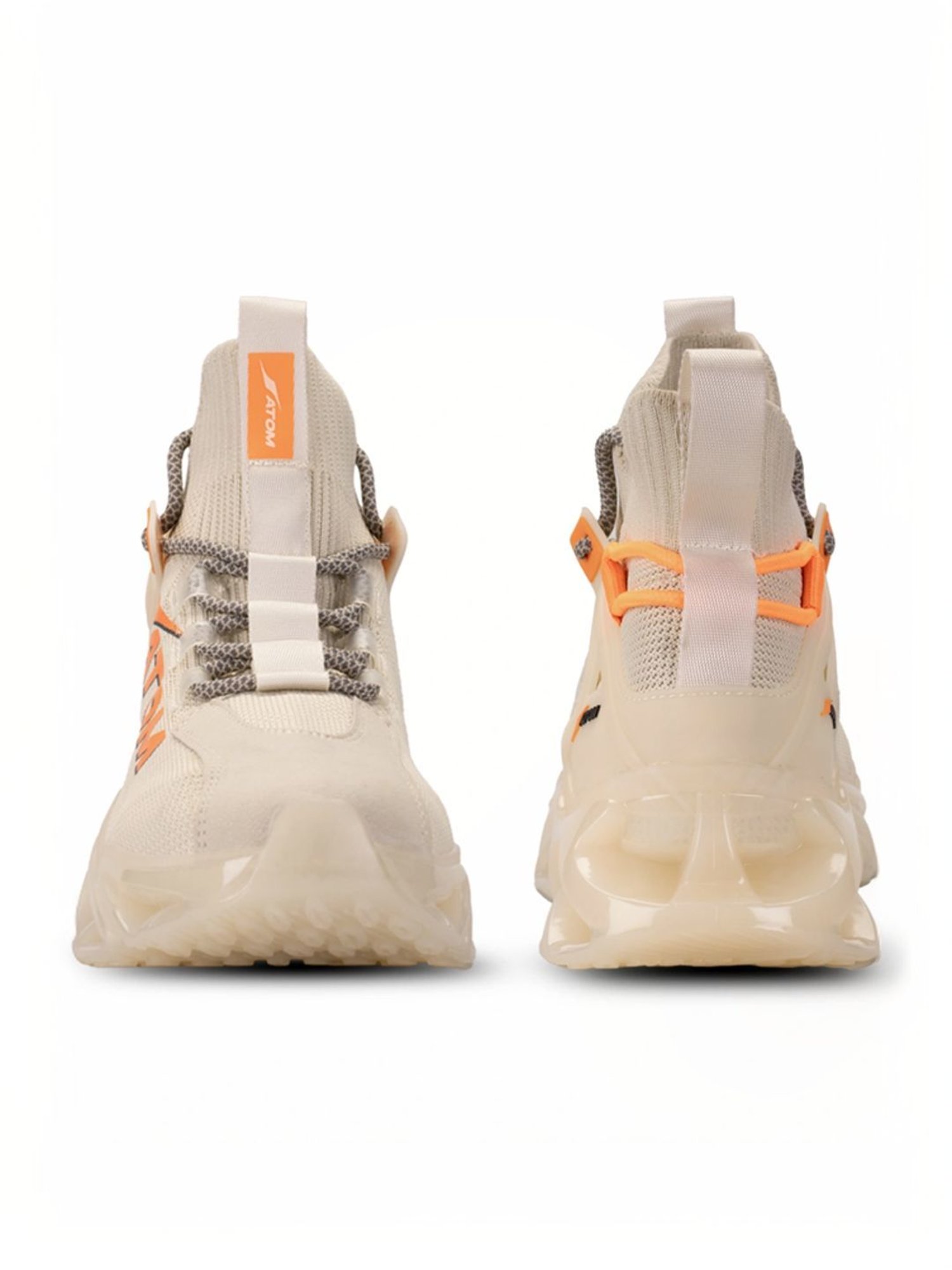 Atom Men's Hollow Man Beige Running Shoes