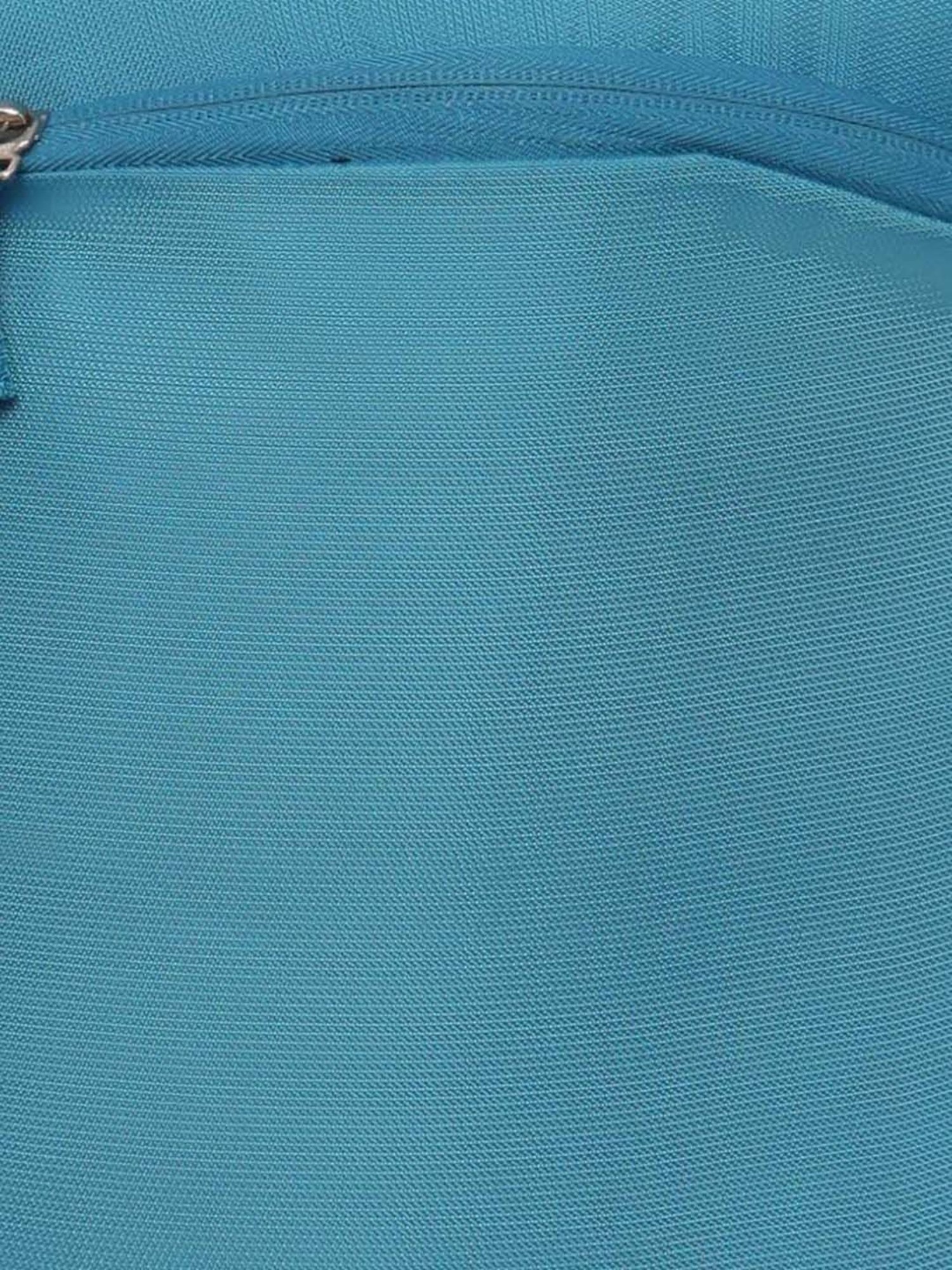 Priority Genius Sky Blue & Grey Polyester Solid Backpack - 29.44 Ltrs