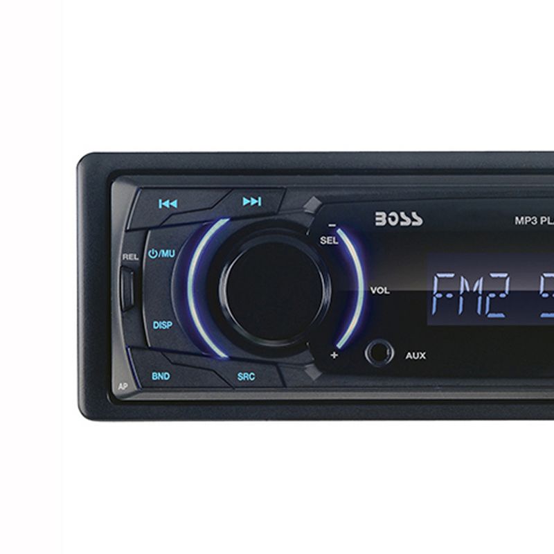 Boss Single-DIN In-Dash MP3-Compatible Digital Media Receiver with Front USB/AUX/SD Card Input