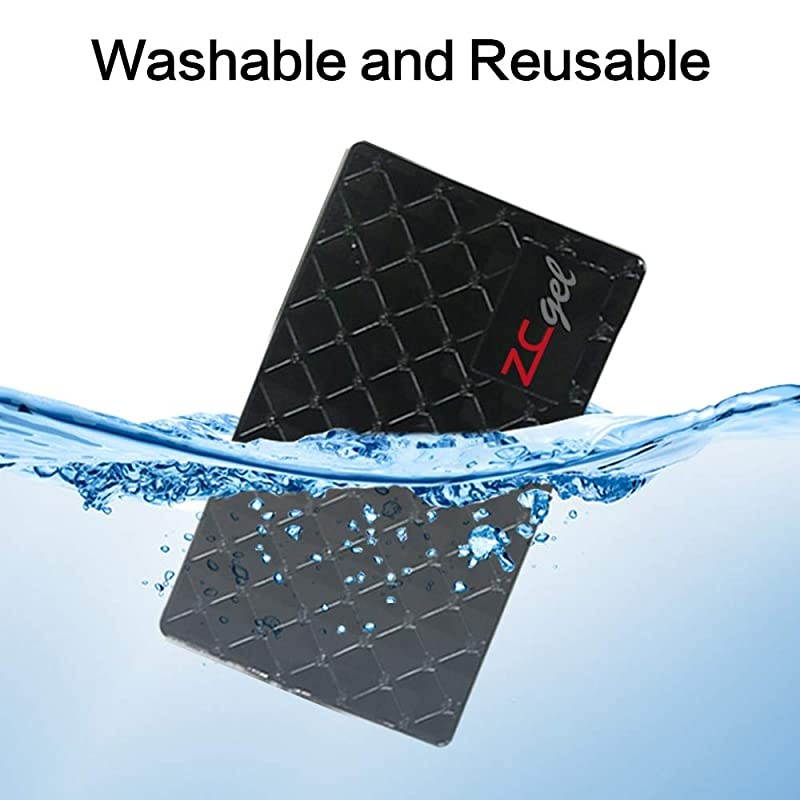 Sticky Dash Pad (4 Pack), Removable and Traceless Car Dashboard Mat with Heat Resistant, Sticky Non-Slip Dashboard Gel Pad for Cell Phone, Sunglasses, Keys, Coins and More