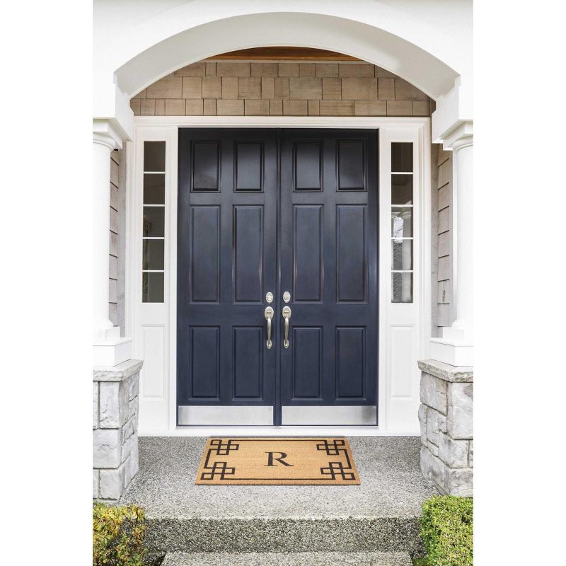 Nourison Elegant Entry "R" Natural Doormat EECMR 2' x 3'