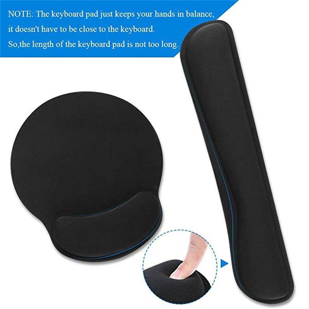 Mechanical Keyboard Wrist Rest Pad Mouse Wrist Rest Pad Ergonomic Memory Foam Set Comfort Mouse Mice For Computer Laptop Office