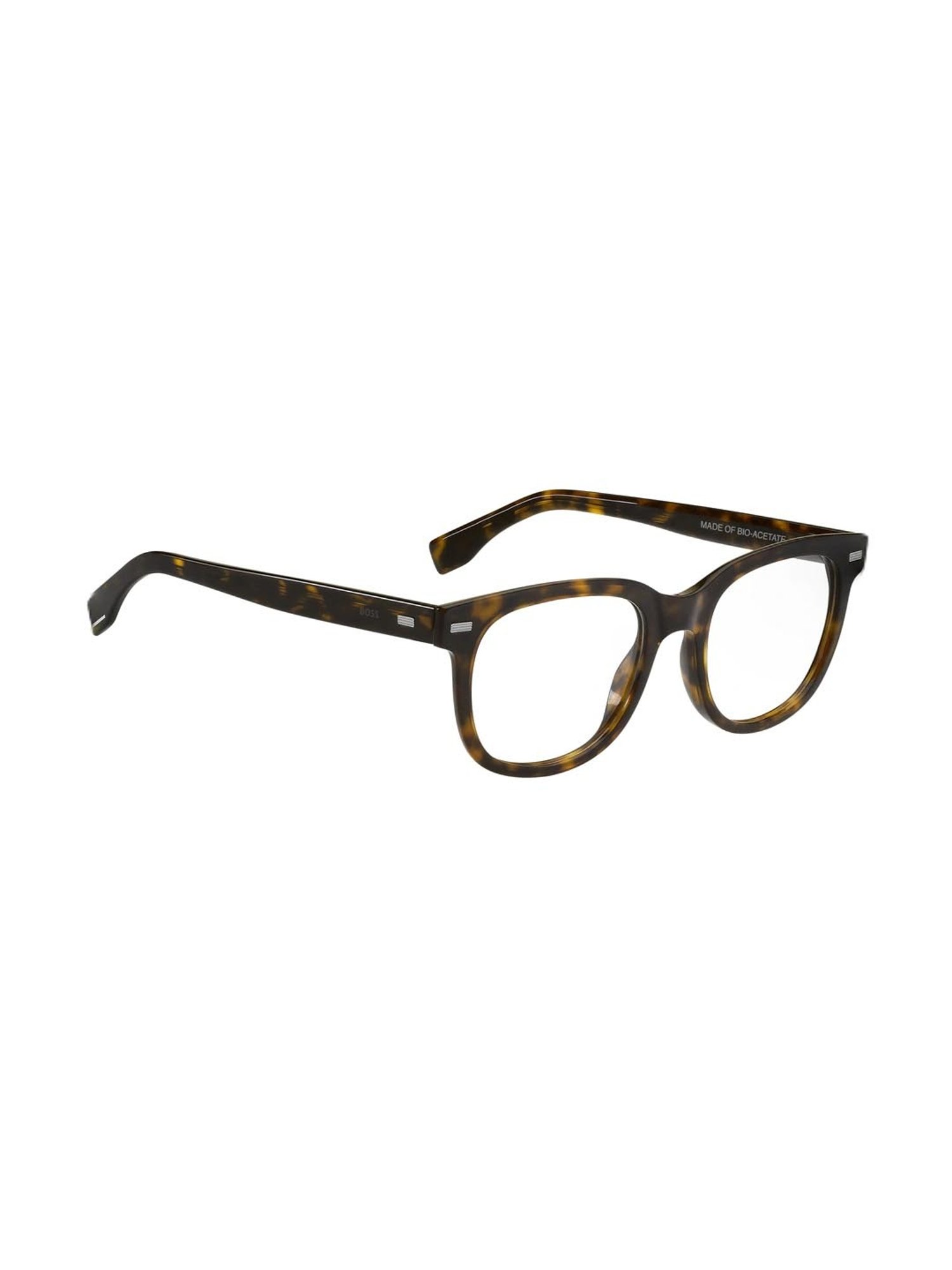 Hugo Boss Brown Square Eye Frames for Men