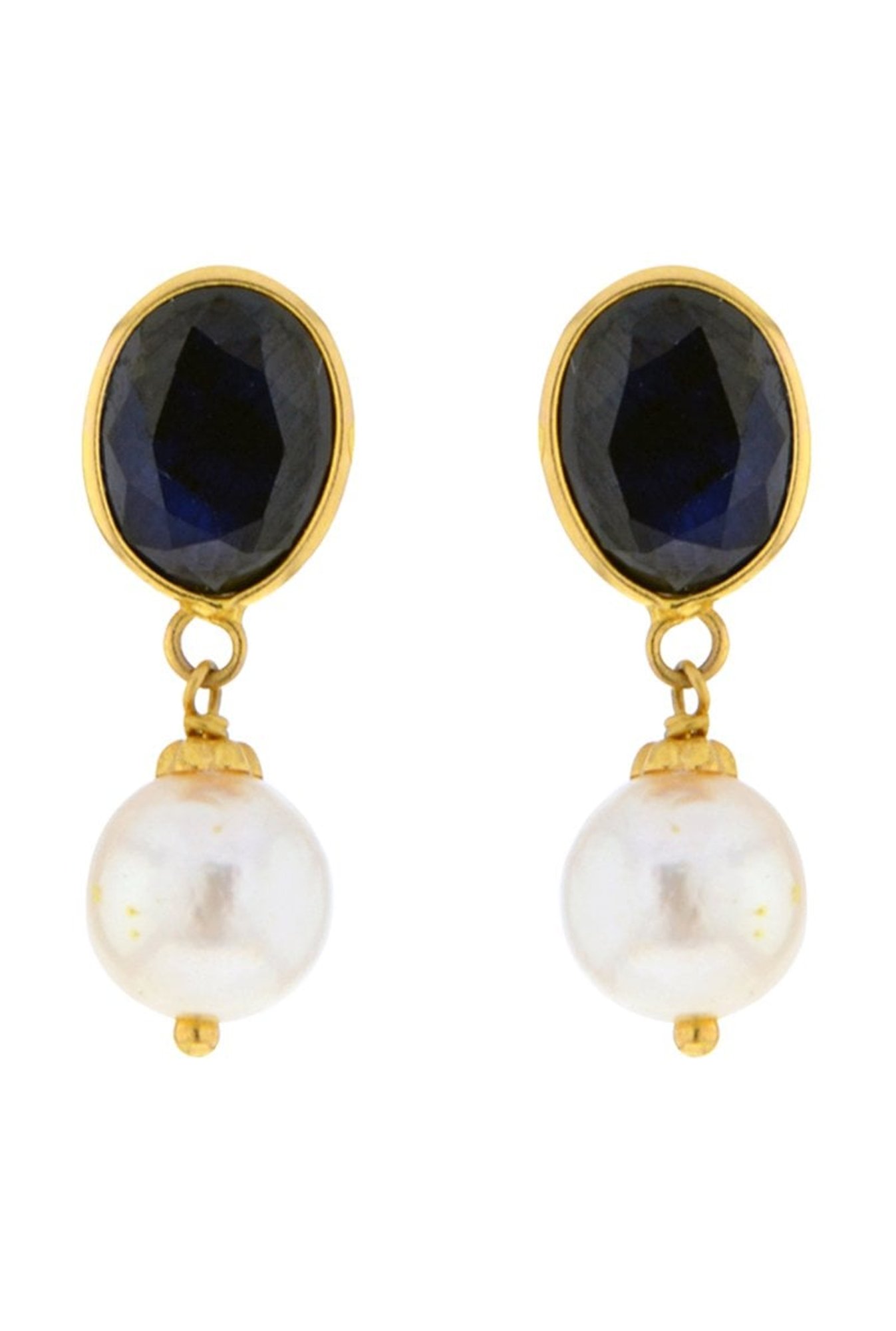 Sri Jagdamba Pearls 22 kt Gold Earrings