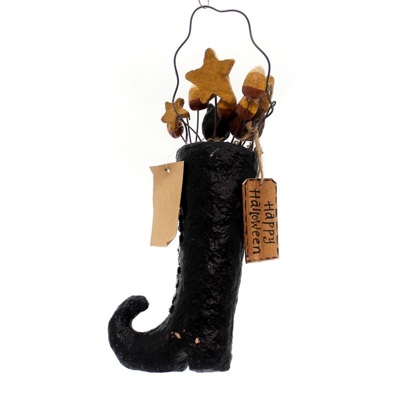 Halloween Boot With Stuffing Pumpkin Candy Corn Cat  -  Decorative Figurines