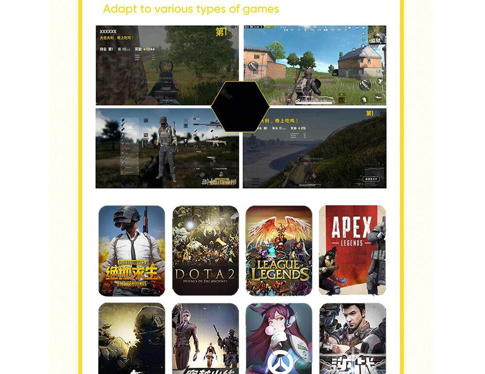 A-jazz  N-Key Rollover  Mechanical Gaming Keyboard, White Backlit, PBT Keycaps-White and Yellow