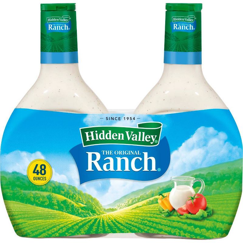 Hidden Valley Original Ranch Salad Dressing & Topping - Gluten Free - 24fl oz/2pk