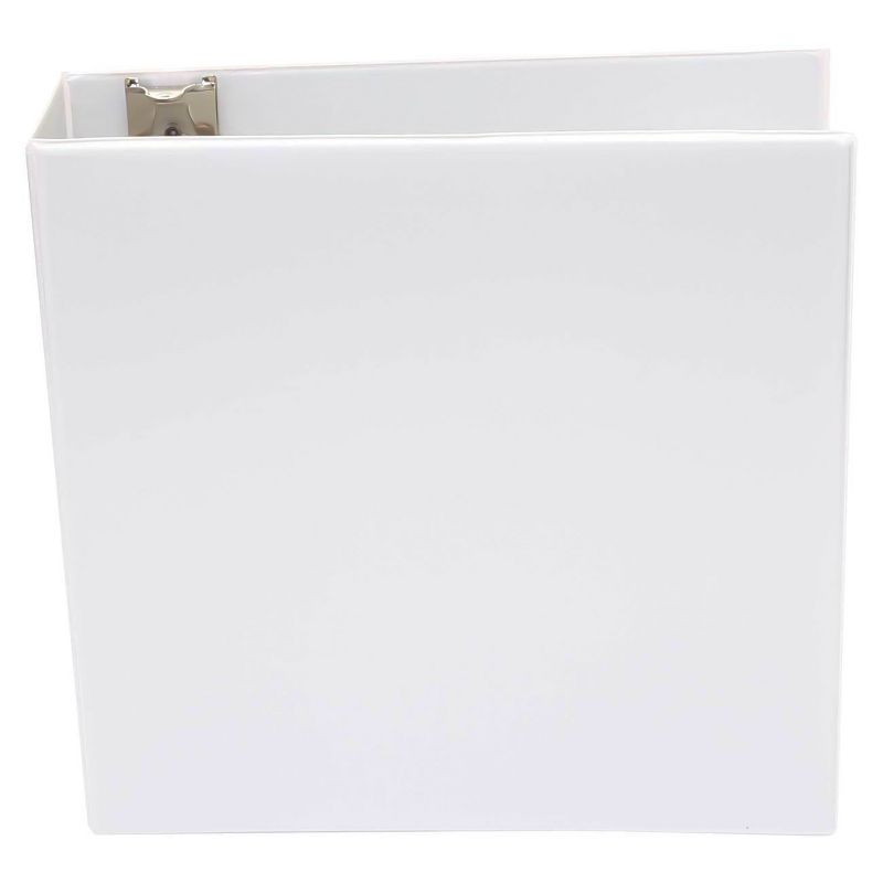 Universal Round Ring Economy View Ring Binder, 3" - White