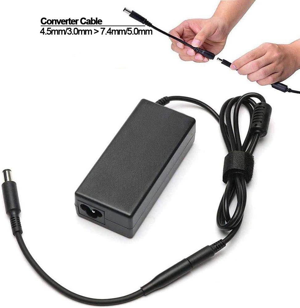 Oyiqar 45W 65W AC Laptop Charger for Dell Inspiron 15-3000 15-5000 15-7000 11-3000 13-5000 13-7000 17-5000 XPS 13 Series 5559 5558 5755 5758 14ft Extra Long Power Adapter Supply Cord UL Listed Charger