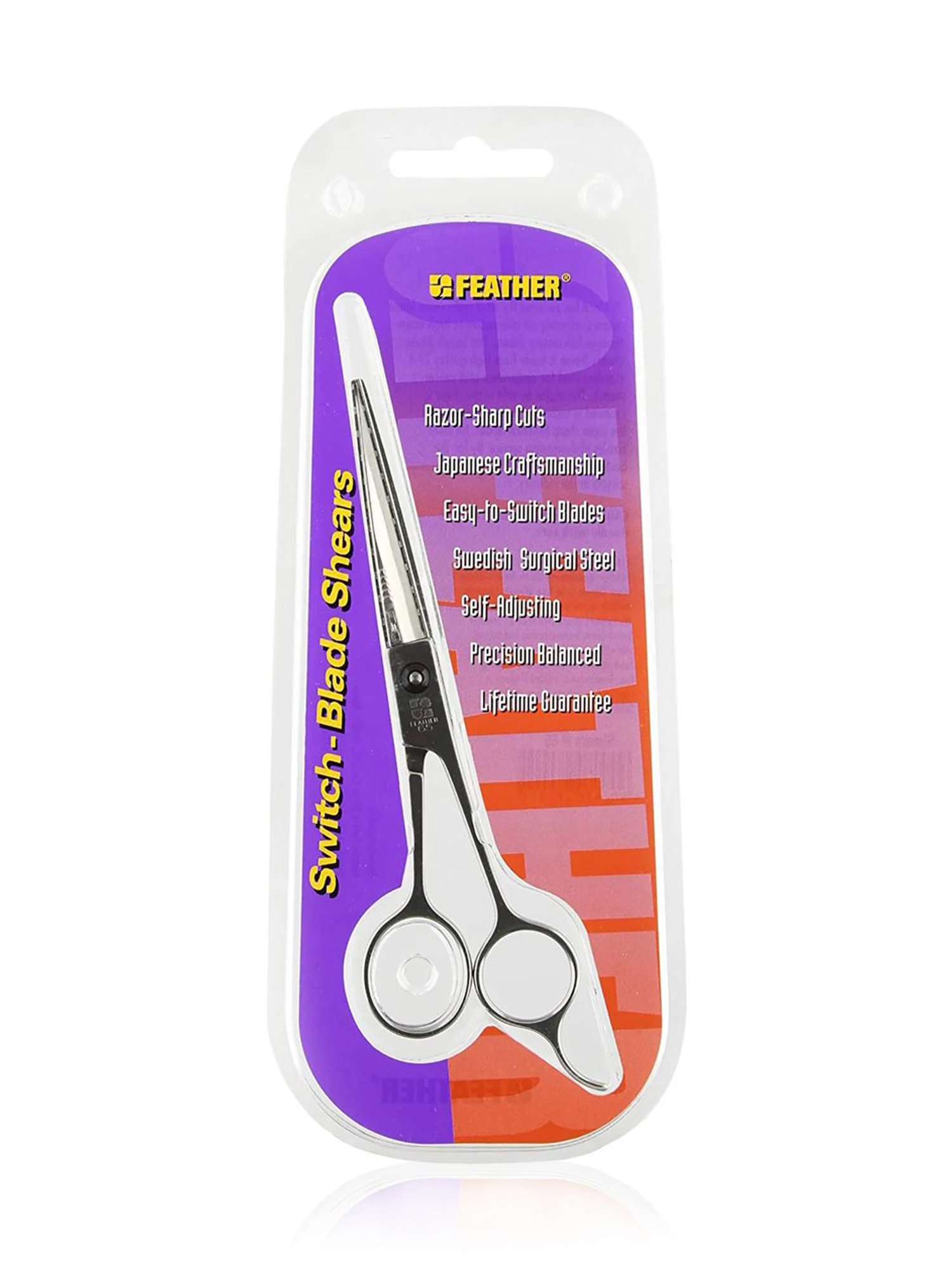 Feather Switch Blade Hair Cutting Professional Scissors 6.5