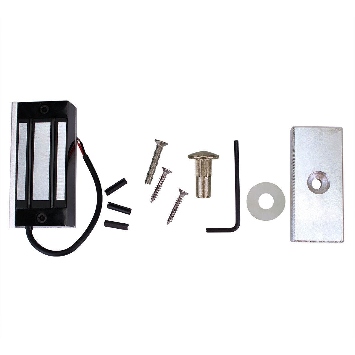 AUTENS Electric Magnetic Door Lock 12V 60kg Mini DC EM Locks Holding Force Electromagnetic for Door Entry Access Control