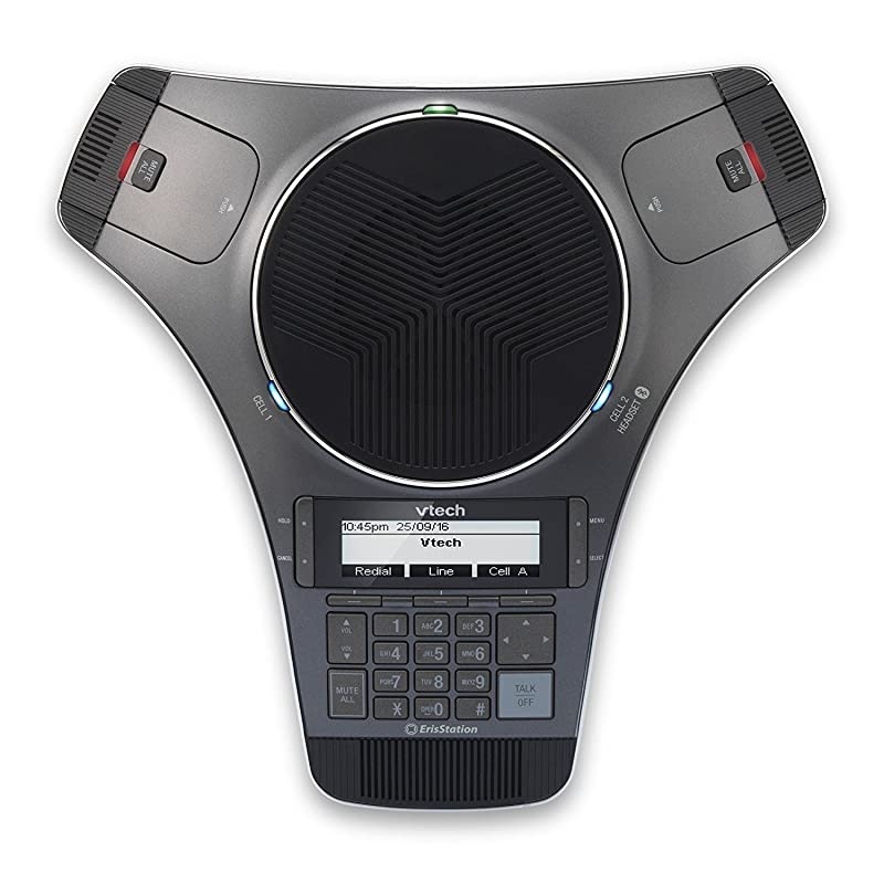 Communications VCS752 ErisStation SIP Conference Phone with Two Wireless Mics